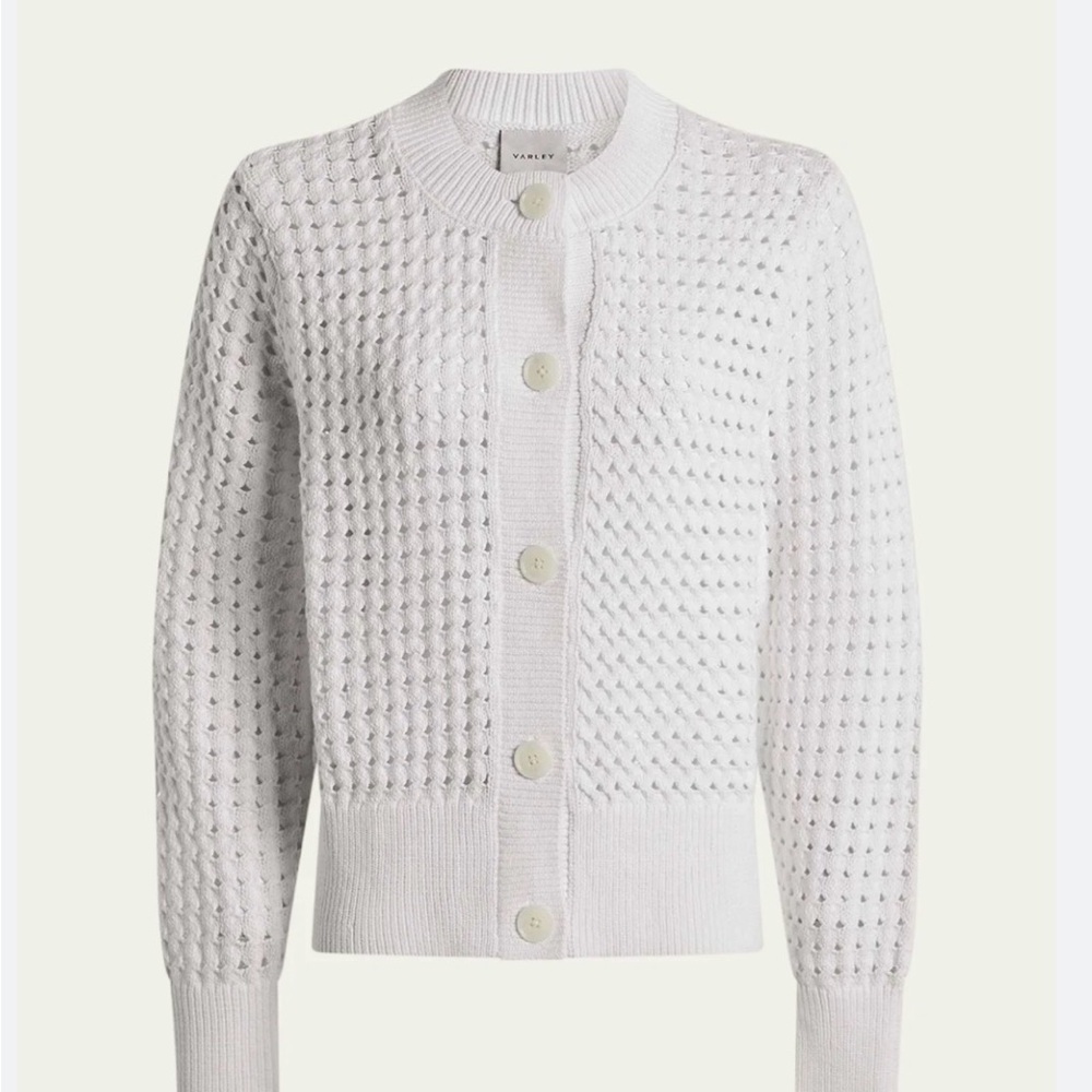 Varley Bettina Textured Knit Cardigan Large